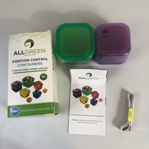 All Green portion control containers Beach Body